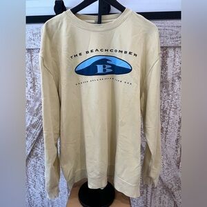Men’s Beachcomber Yellow Crewneck Sweatshirt Size XL